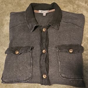 Briggs New York Black Textured Shirt